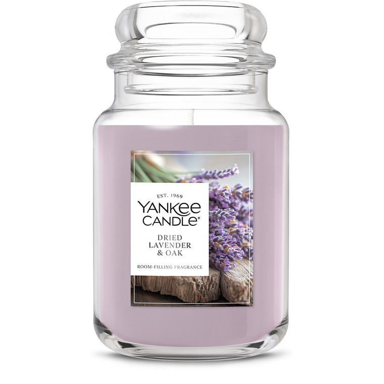 Dried Lavender & Oak Original Large Jar Candle N4