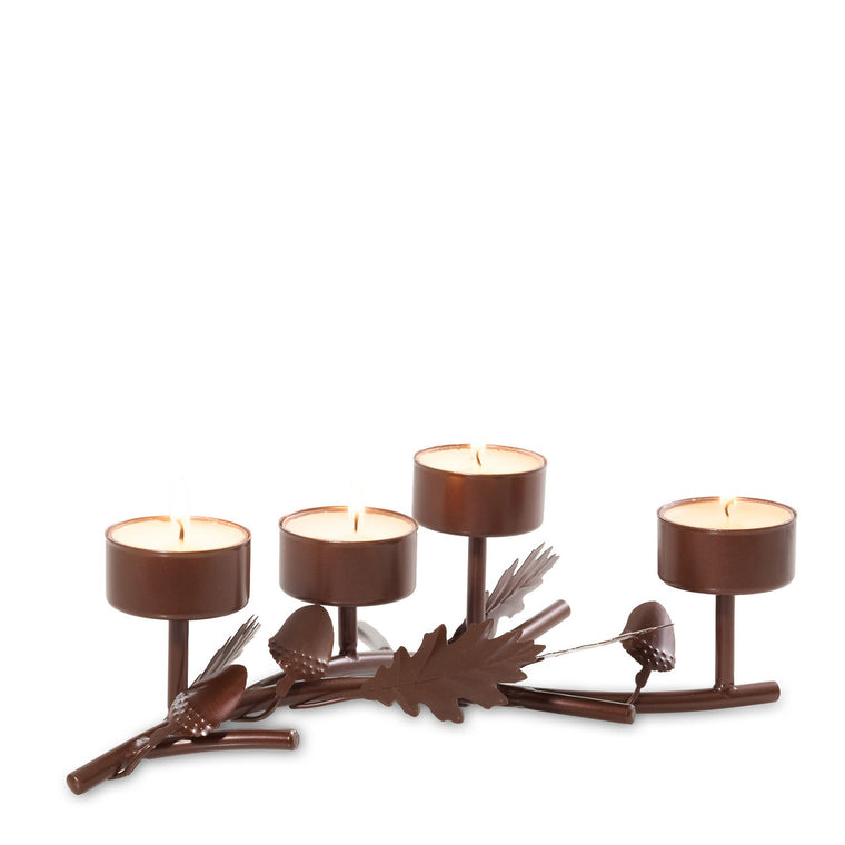Acorn Branch Tea Light Candle Holder W1